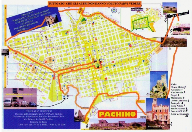 itinerario per turisti Pachino 2007